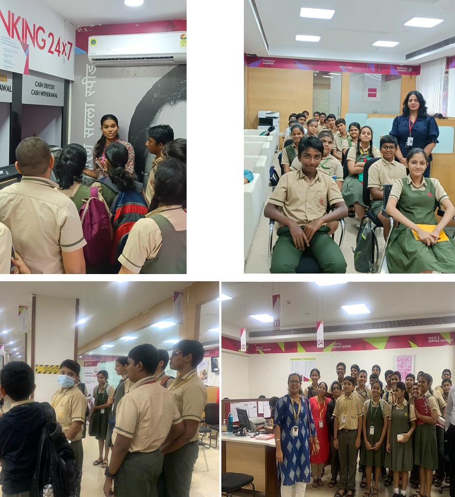 VVA Students Visit Axis Bank